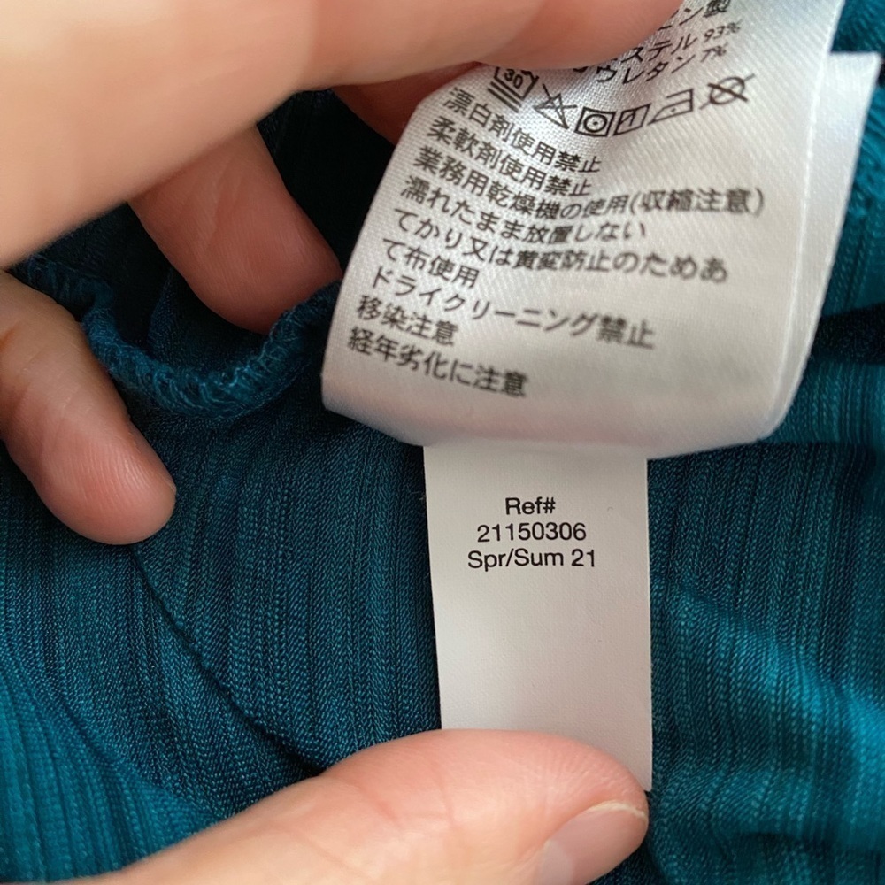 Eddie Bauer Size Small Yoga Active Racerback Draped Tank Top Freedry Teal - Picture 5 of 8